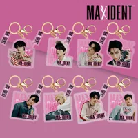 Keychains KPOP Stray Kids MAXIDENT Keychain Quality Acrylic Keyring Felix Hyunjin SeungMin Han Fans Gift Bag Pendant