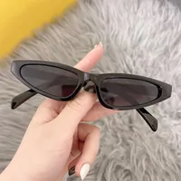 Sunglasses 2023 Small Frame Cat's Eye UV400 Personality Fashion Trend Vintage Hip-hop Eyewear