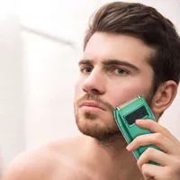 Electric Shavers Kemei Professional Men's Electric Shaver Facial Cleaning Tool Hair Trimmer Wireless Rechargeable Portable Shaver Straight Razor T230129