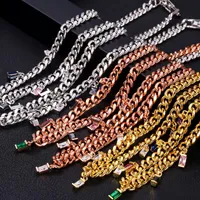 Choker Cubic Zirconia Baguette Pulling Chain Necklace For Women Adjustable Length Trendy Geometric Necklaces Chokers