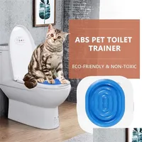 Cat Behavior Training Toilet Kit Pet Poop Seat Aid Cats Sit Litter Box Tray Professional Trainer For Kitten Human 201109 Drop Delive Dh4Qc
