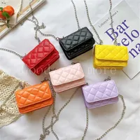 Kids Fashion Cute PU Rectangular Candy Color Purse Shoulder Messenger Travel Exquisite Princess Bag235f