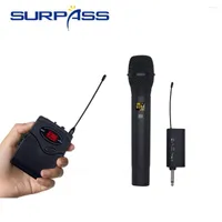 Microphones Professional Studio Microphone Wireless UHF Headset Mic System And Speakers Handheld Karaoke Transmitter Sets