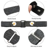 Belts Casual Female Belt Daisy Without Buckle Jeans Accessories Elastic Stretch Band Waist