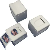 Dispensador de carimbo de impress￣o de impress￣o de embalagem para um rolo de 100 selos portador de pl￡stico US ￩ compacto e impactresistente mesa ou OTOED