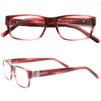 Sunglasses Frames Vintage Men Square Eyeglasses Women Optical Glasses Rectangle Spectacles Classic Prescription Eyewear Red Purple