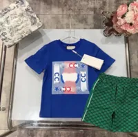 2-10 Years Kids Designer Clothing Sets T-Shirt Pants Set Cotton Clothing baby Boys girl Fashion Brand Children Short sleeve shorts