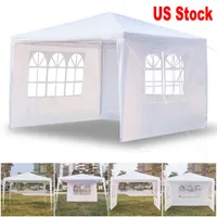 3x3m trois côtés Tente de mariage de fête de canopée portable avec tubes en spirale maison extérieure utilise une teinte imperméable Bwirhvydvv