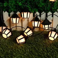 Strings 10 20 LED Bulb Lamp Solar Power String Light Fairy Garden Outdoor Decoration For Christmas Wedding