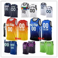 2023 All-Star Men Women Youth Minnesota''Timberwolves''Custom Rudy 27 Gobert D'Angelo 0 Russell Karl-Anthony 32 Towns Anthony 1 Edwards 3 McDaniels Basketball Jersey