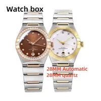 Fashion women's watch quartz Constellation series with exquisite manufacturing technology, 28MM diameter inlaid with "bright crystal diamond" waterproof watch
