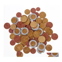 Intelligence Toys Set Of 80 Plastic Toy Euro Coins Play Money Maths School Learning Rece Cent Drop Delivery Gifts Education Dhtqh