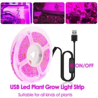 Grow Lights DC 5V USB Led Light Phytolamp For Plants Full Spectrum 0.5M 1M 2M Growing Lamp Vegetable Flower Seedling