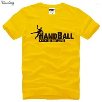 Men's T Shirts Handball Printed Men Short Sleeve O Neck Cotton Is My Life Creative Titness Top Tee Shirt For Summer
