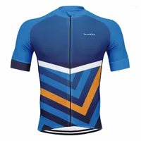 Racing Jackets Pro Team Runchita Summer Cycling Jersey krótkie rękawowe koszule dla mężczyzn Szybkie suche rower MTB Riding Clothing