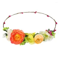 Decoratieve bloemen 10 stks/lot vrouwen hoofdkleding grote thee rozenbloem haarbanden haaraccessoires voor bruid bruiloft hoofdtooi