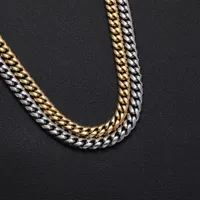 Chains 12mm Stainless Steel Cuban Link Chain Necklace Hip Hop Jewelry SC005