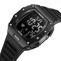 Wristwatches Fashion Casual Sports Chronograph Men's Watches LED Digital Display Electronic Wristwatch Cool Quartz Clock Relogio