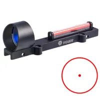 Lightweight Hunting Shotgun Solar Power RIB 1x28 Green Red Dot Fiber Sight Optics Scope Scopes