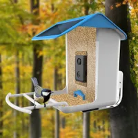 Diğer Kuş Malzemeleri Açık Kuş Besleyici Güneş Akıl Besleyici 1080HD Gece Görme Kamera AI Tanıma Aksesuarları Uygulama Bağlantısı 230130