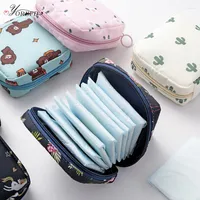 Storage Bags OYOREFD Cute Waterproof Sanitary Pad Pouches Tampon Bag Portable Makeup Lipstick Key Earphone Data Cables Organizer
