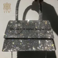 حقائب Black Diamonds Top Handle Bags Bling Womens Hand Facs New Arrival Artive Armpit Shoppit Counter Counter Counter Trending 0131V23