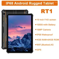 Original Oukitel RT1 IP68 Waterproof 4GB RAM 64GB ROM FHD IPS Screen 10000mah Big Battery 4G Tablet Industrial Android 10 Inch