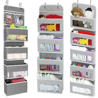 Storage Bags Hanging Organizer Bag Non-woven Fabric Door Wall In Living Room For Toy Closet