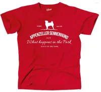 Męskie koszulki Drukuj okrągły szyja Man TVL T-shirt Hunde Appenzeller Sennenhund Vintage Logo Park Fun Sivivender T-shirty