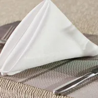 Table Napkin Stylish Satin Elegant Decorative Washable El Cafe Dining Cloth Handkerchief Wedding Decor