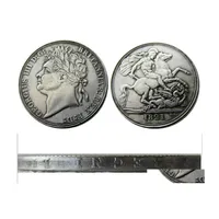 Konst och hantverk G Storbritannien 1821 George IV One Crown Copy Coin Accessories Drop Delivery Home Garden Dhdtk