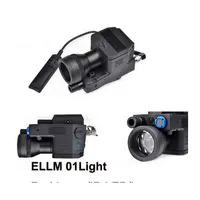 Silah Işıkları Airsoft ELLM01 Softair Taktik El Feneri Versiyonu LED Lazer IR Kızılötesi Mi Litir Işık Tüfeği Ex214 Sinek Fonksiyonel Damla DH9JN