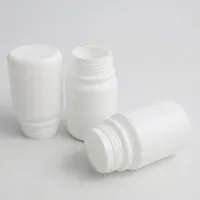 Bouteilles en gros de 30 ml de pilules pharmaceutiques blanches solides pour l'emballage de récipient de médecine 100pcs