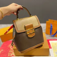 حقائب الظهر المصممة حقيبة الكتف Women Dauphine Backpack Fashion Lady Luxury Hand Handbags Bags Classic Student Bag