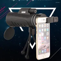 Telescope LUXUN HD Monocular 40x60 High Power Military Professional For Hunting Powerful Binoculars W Tripod Phone Holder
