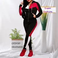 Women's Plus Size Tracksuits XL5XL Sweatsuit For Fall Outfits Women Clothing Two Piece Sets Long Sleeve Hoodies Pant Suits Drop 230130