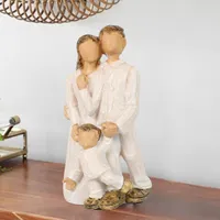 Artes e ofícios feitos artesanais para casais esculturas de família Figura Família criativa Figura de resina estátua de família Decoração de escritório em casa Bavnypefvx bkhrtadqqu
