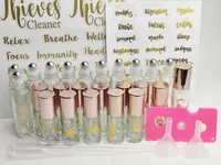 Storage Bottles 12Pcs 10ml Glass Roller 5ml With Stainless Steel Empty Cosmetic Containers Vial Openers