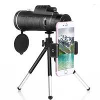 Telescope Cell Phone HD High Power Low Light Night Vision 40X60 Mobile Clamps For Outdoor Activities Spotting Scope