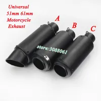 Motorcycle Exhaust System Universal 51mm 60mm SC GP Escape Modified Scooter Muffler For S1000RR CBR1000RR Z1000 ER6N R6 Ninja 650 MT-03
