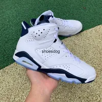 Original Quality 6s Midnight Navy Basketball Shoes Mens Designer 6 Retro White Midnight-Navy CT8529-141 Sports Sneakers Come With Size