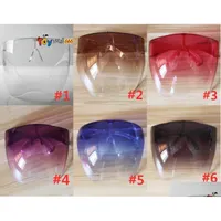 Halloween Toys Clear Protective Face Shield Party Masks Glasses Goggles Safety Waterproof Antispray Mask Goggle Glass Sunglasses Dro Dhz19