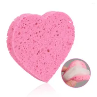Makeup Sponges Sponge Face Facial Cleansing Makeupheart Cleaning Exfoliating Compressed Shaped Skin Washing Wash Soft Shape Care