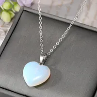 crystal pendant men necklace designer jewelry necklaces chain chains link luxury jewellery women heart custom love pendants womens stainless steel Valentine Day