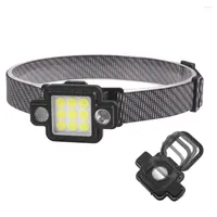 Portable Lanterns COB USB Rechargeable Headlamp Mini Head With Built In Battery LED Headlight Camping Fishing Headlights