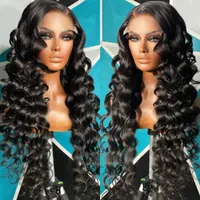 Lace Wigs 30 Inch Loose Nautural Wave Frontal Wig Human Hair 13x4 HD For Women 4x4 Closure Pre Plucked WigLace
