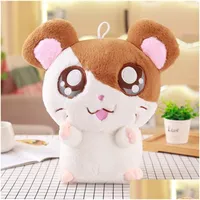 Stuffed Plush Animals 30Cm Cute Hamster Mouse Toy Soft Animal Hamtaro Doll Lovely Kids Baby Kawaii Birthday Gift For Children La07 Dhwmo