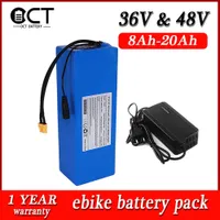 18650 Battery 48V 20AH Electric Bike Battery 36V 13AH 14.4AH Lithium Ebike Battery Pack for 350W 500W 750W 1000W Motor