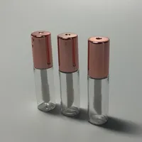 1.2ML 100 Pieces Empty Transparent PE Lip Gloss Tubes Plastic Balm Tube Lipstick Mini Sample Cosmetic Container Wholesale