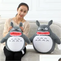 영화 TV 플러시 장난감 Kawaii My Neightor Totoro 박제 장난감 일본 인형 어린이 선물 장식 38cm 드롭 배달 선물 동물 DHGQ6